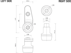 TAMPONI PROTEZIONE MOTORE RIZOMA BMW S 1000 R / XR 2021-2025