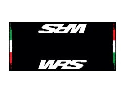 TAPPETO MOTO RETTANGOLARE ORIGINALE WRS CON LOGO E BANDIERA ITALIANA
