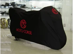 TELO COPRIMOTO NERO CON LOGO MOTOCORSE MV AGUSTA RIVALE 800 EURO4 2018