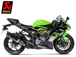 TERMINALE AKRAPOVIC CARBONIO KAWASAKI ZX-6R 636 2013-2026 OMOLOGATO