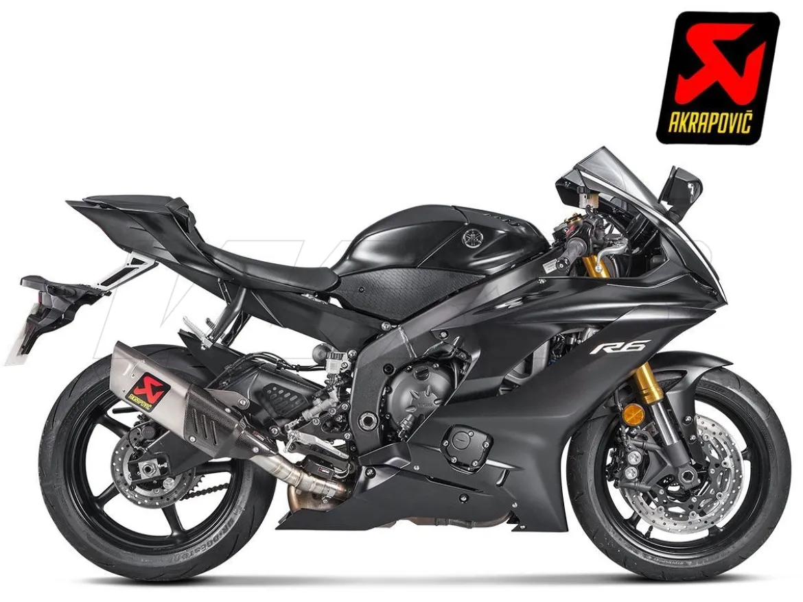 TERMINALE AKRAPOVIC TITANIO YAMAHA R6 2017-2024 OMOLOGATO
