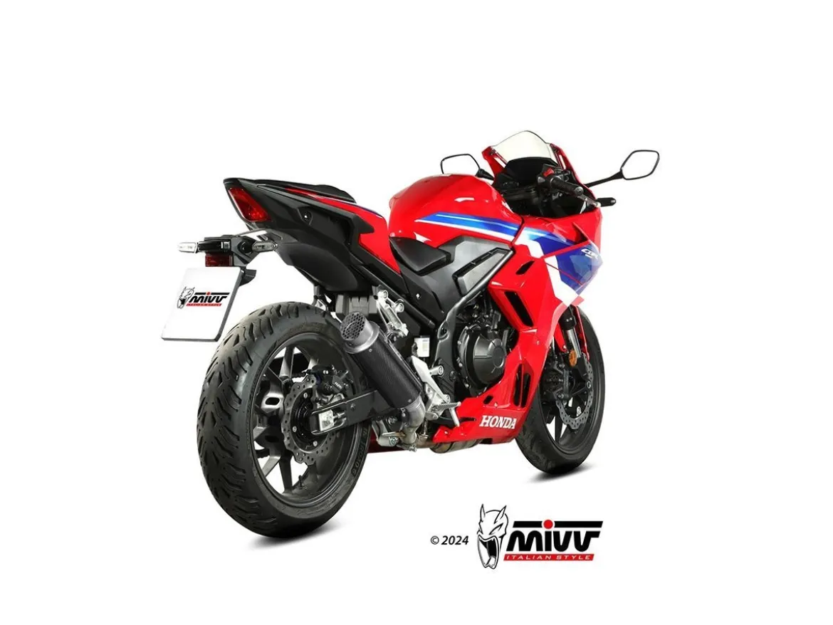 TERMINALE GP PRO INOX NERO MIVV HONDA CBR 500 R 2024-2026