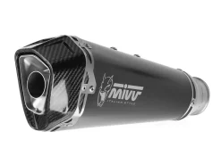 TERMINALE MIVV DELTA RACE INOX NERO CARB TRIUMPH STREET TRIPLE 765 R/RS/S 2017-2022