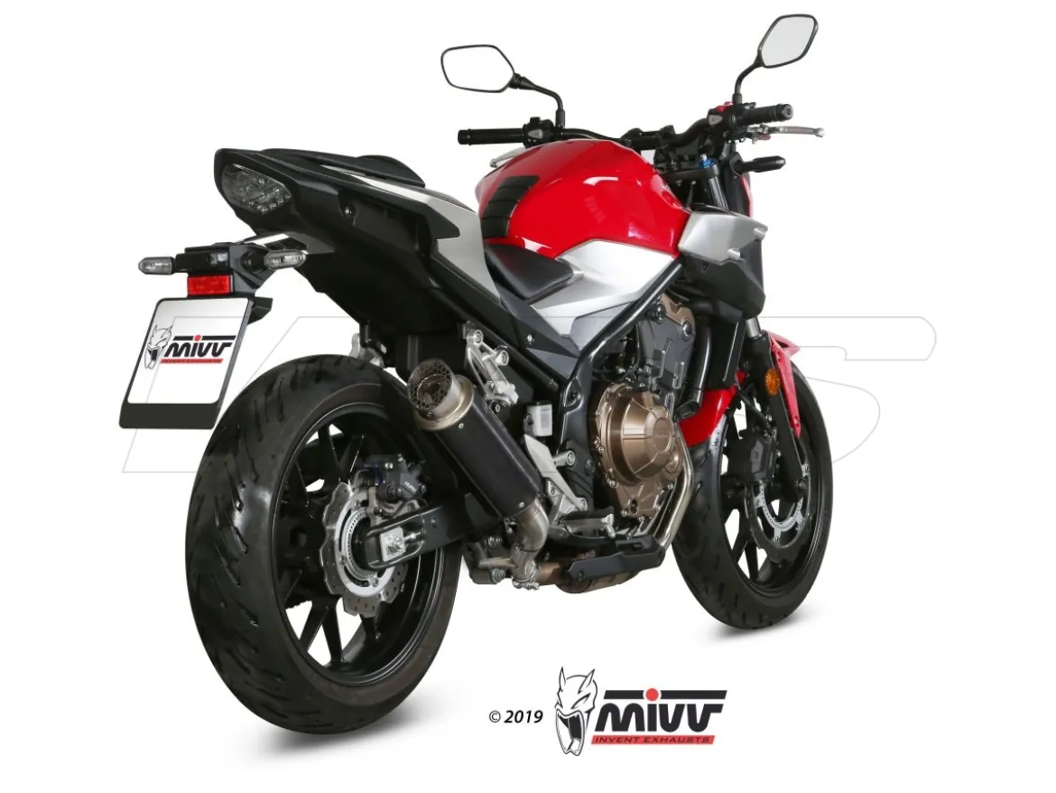 TERMINALE MIVV GPPRO INOX NERO HONDA CB 500 F 2019-2024
