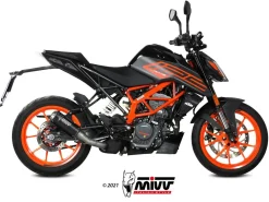 TERMINALE MIVV MK3 ACCIAIO INOX NERO KTM DUKE 125 2021-2023