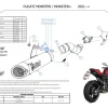 TERMINALE MIVV X-M5 TITANIO CARBONIO DUCATI MONSTER 937 2021-2024