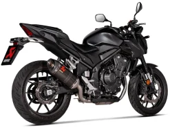 TERMINALE SCARICO AKRAPOVIC CARBONIO OMOLOGATO HONDA CBR 400 R / CBR 500 R 2020-2025