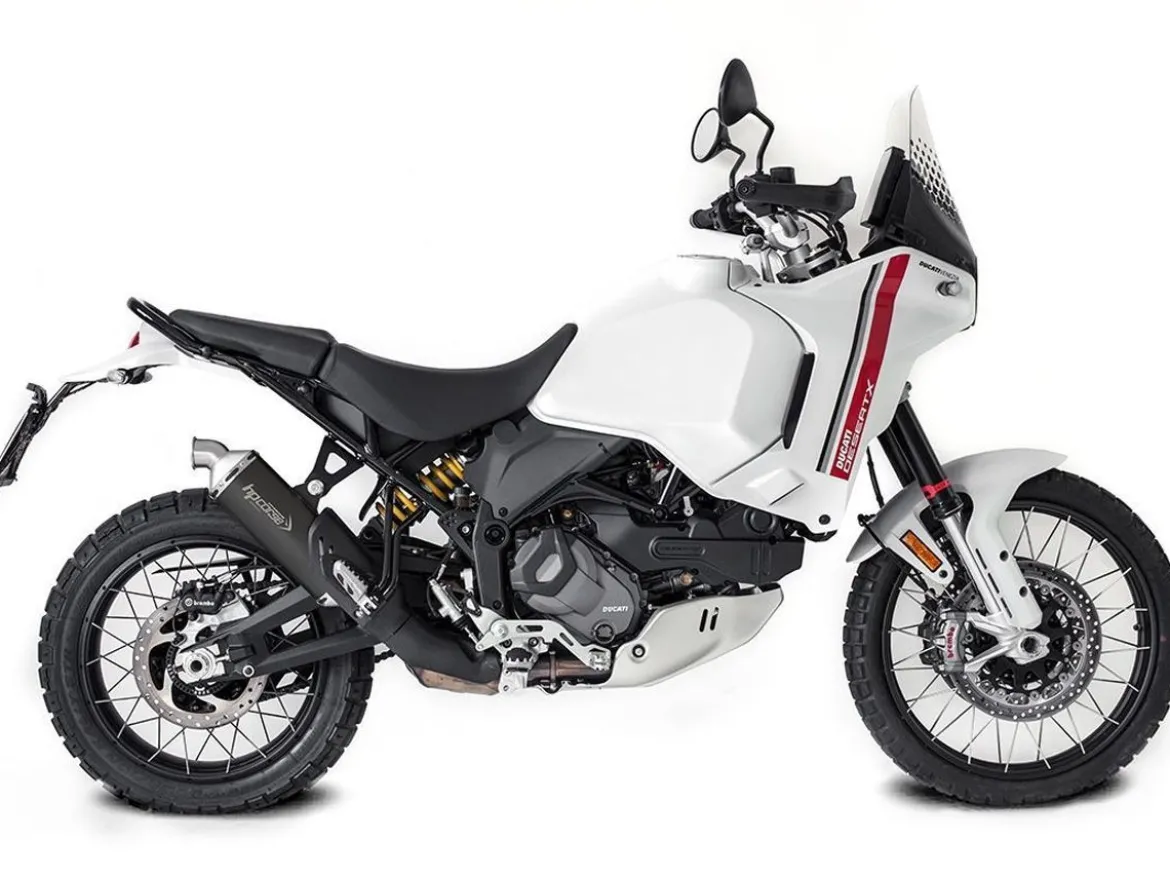 TERMINALE SP-1 SHORT BASSO HP CORSE TITANIO NERO DUCATI DESERT X 2022-2023