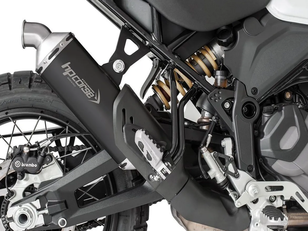 TERMINALE SP-1 SHORT BASSO HP CORSE TITANIO NERO DUCATI DESERT X 2022-2023