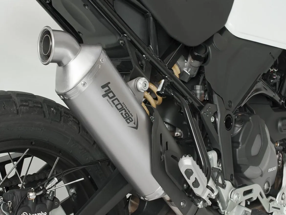 TERMINALE SP-1 SHORT BASSO HP CORSE TITANIO DUCATI DESERT X 2022-2023