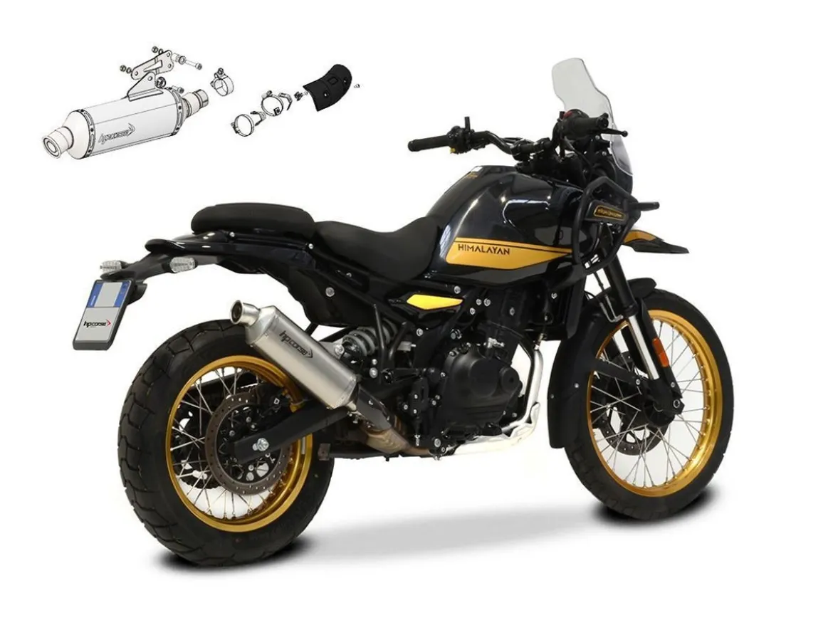 TERMINALE SP-1 SHORT SATINATO HP CORSE ROYAL ENFIELD HIMALAYAN 450 2024