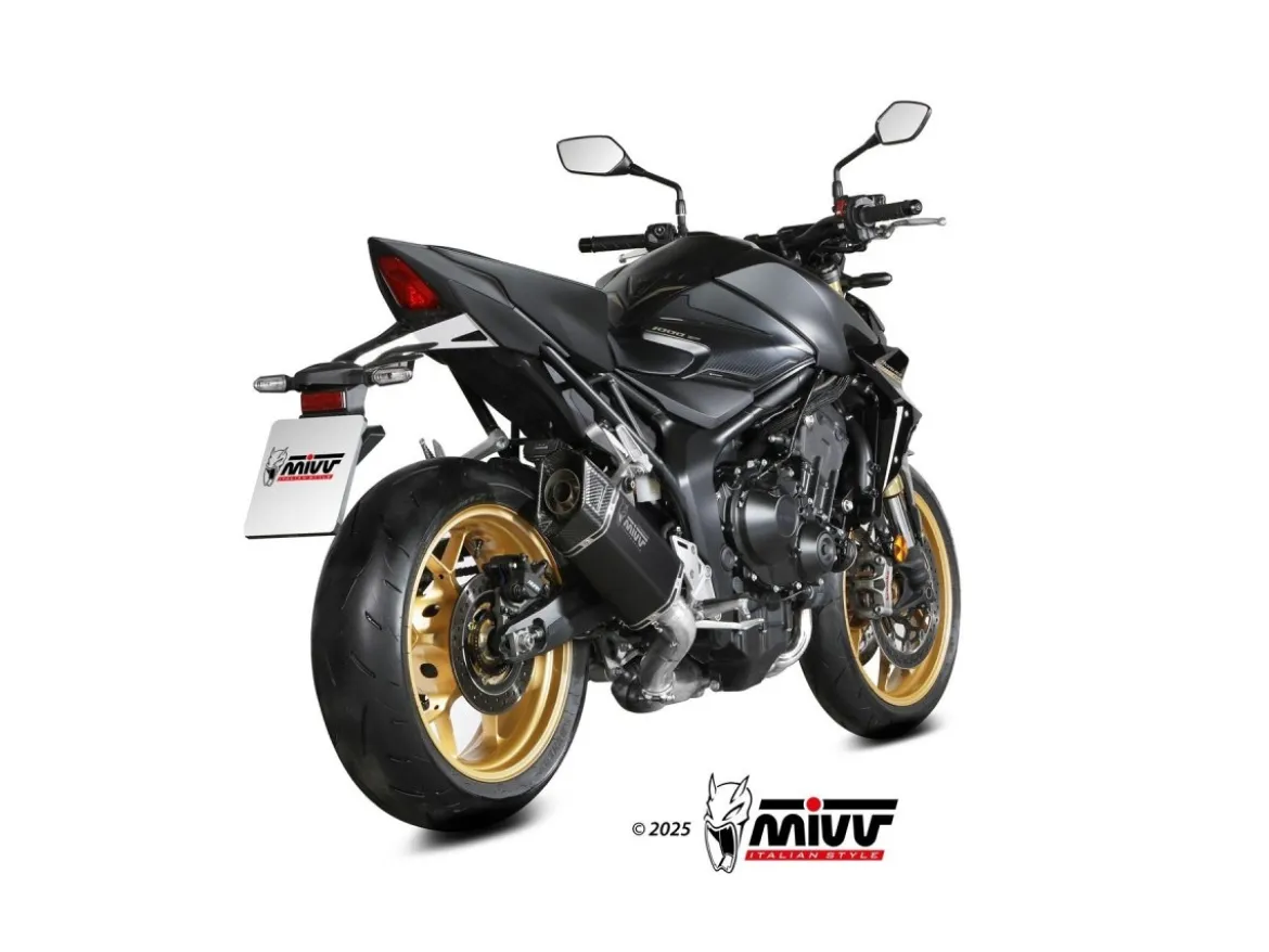 TERMINALE SR-1 TITANIO NERO MIVV HONDA CB 1000 HORNET 2025
