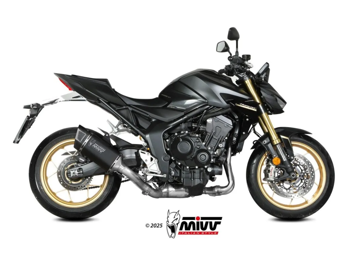 TERMINALE SR-1 TITANIO NERO MIVV HONDA CB 1000 HORNET 2025