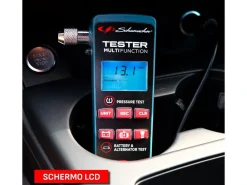 TESTER MULTIFUNZIONE BATTERIE + PRESSIONE GOMME + ALTERNATORE XP200 12V SCHUMACHER