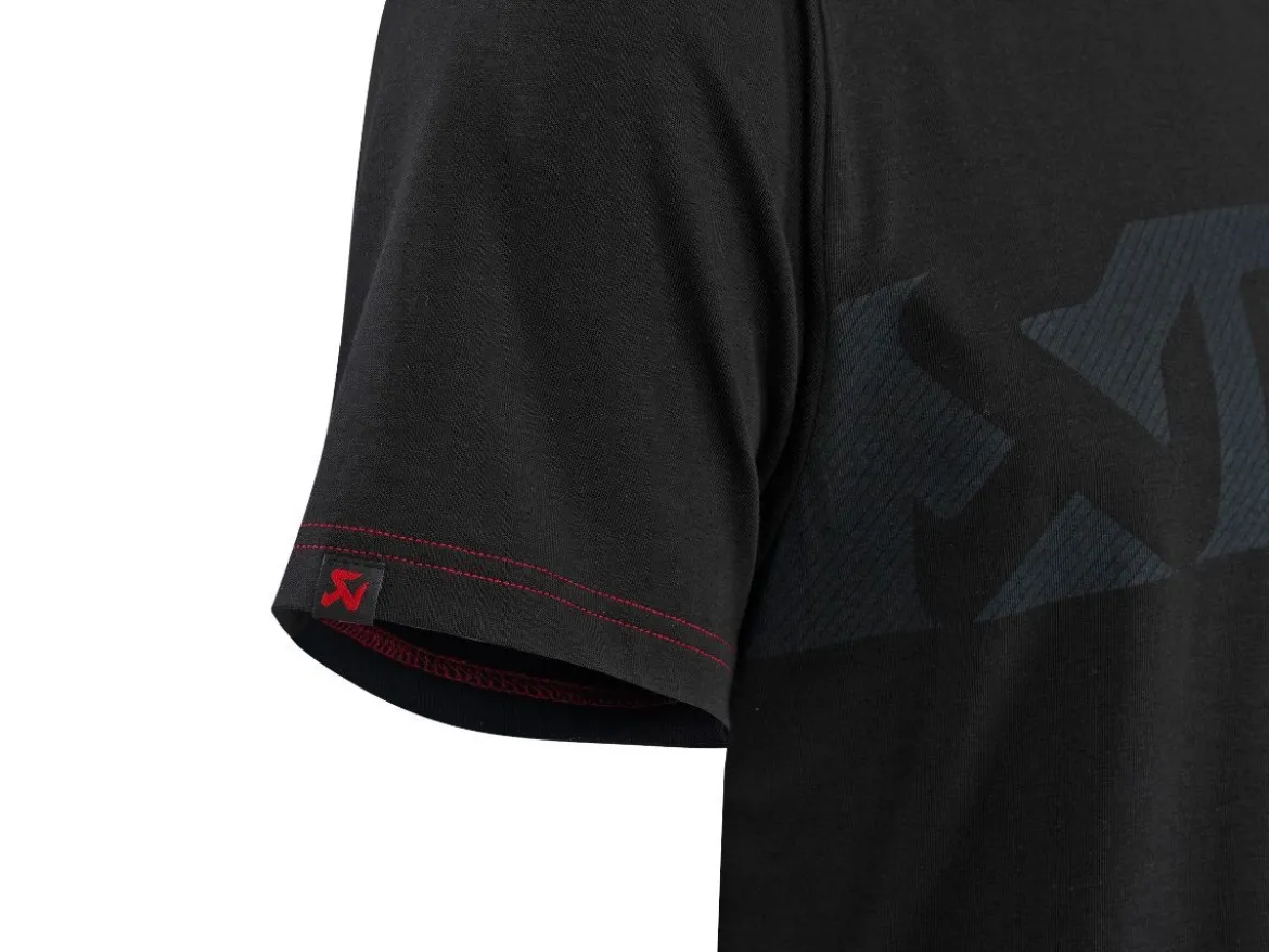 T-SHIRT DONNA NERA UFFICIALE AKRAPOVIC LINEA CORPO