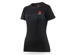 T-SHIRT DONNA NERA UFFICIALE AKRAPOVIC LINEA CORPO
