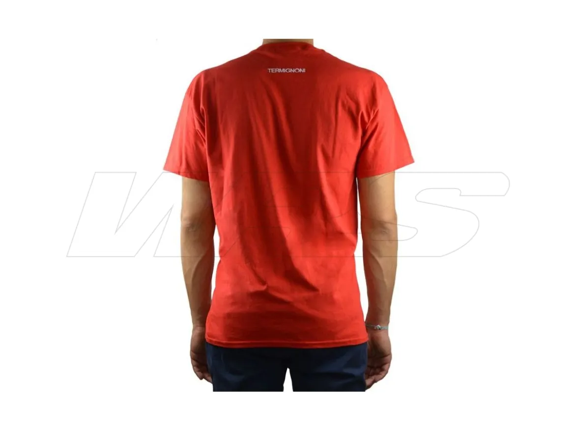 T-SHIRT ORIGINALE TERMIGNONI RED 100% COTONE