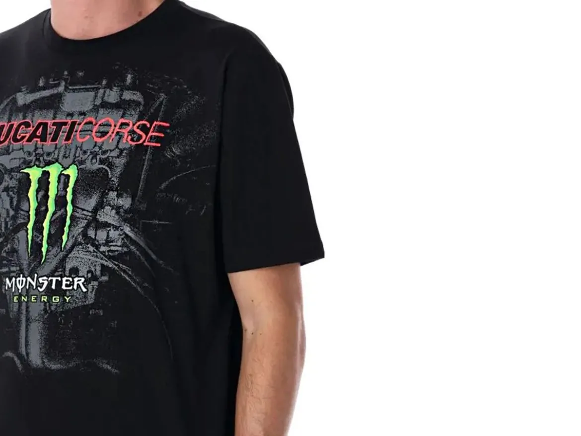 2535901 T-SHIRT UFFICIALE DUCATI DUAL MONSTER GREY HEART