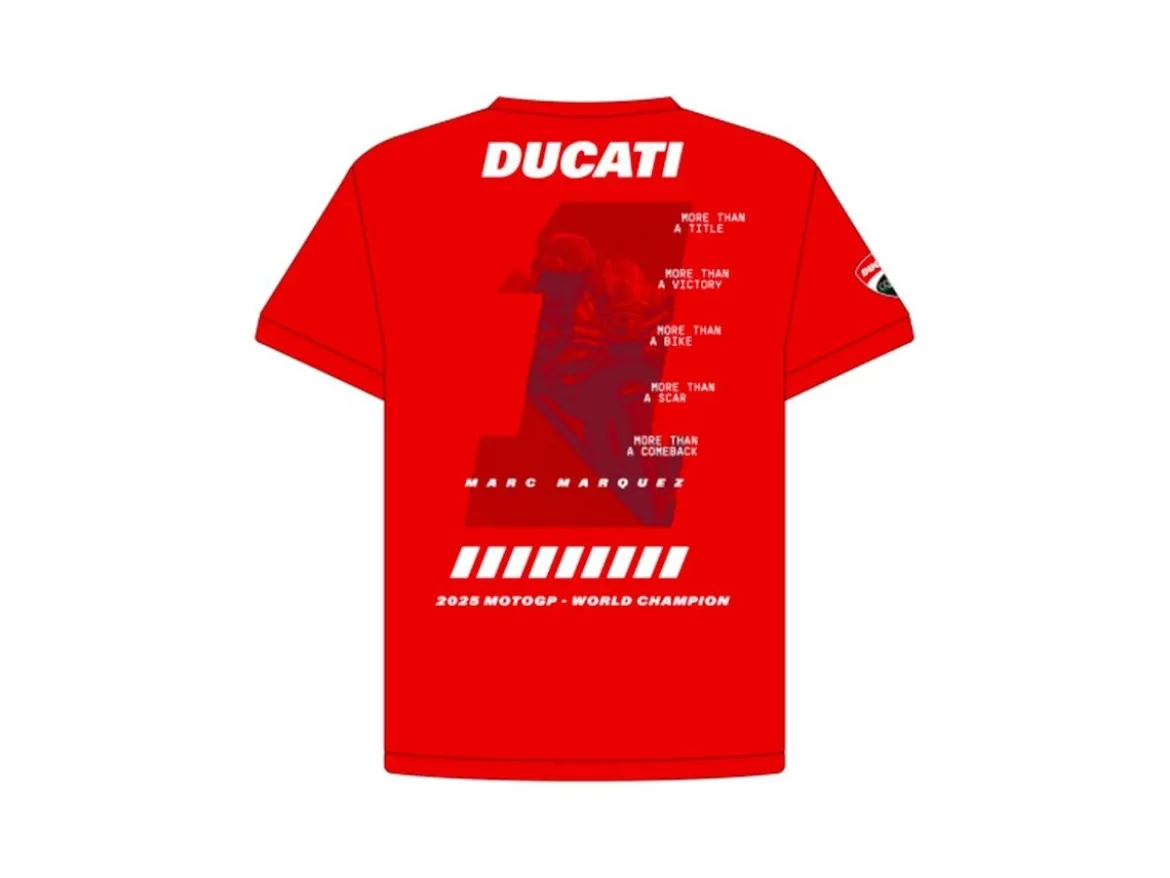 2536013 T-SHIRT UFFICIALE MARC MARQUEZ WORLD CHAMPION 2025