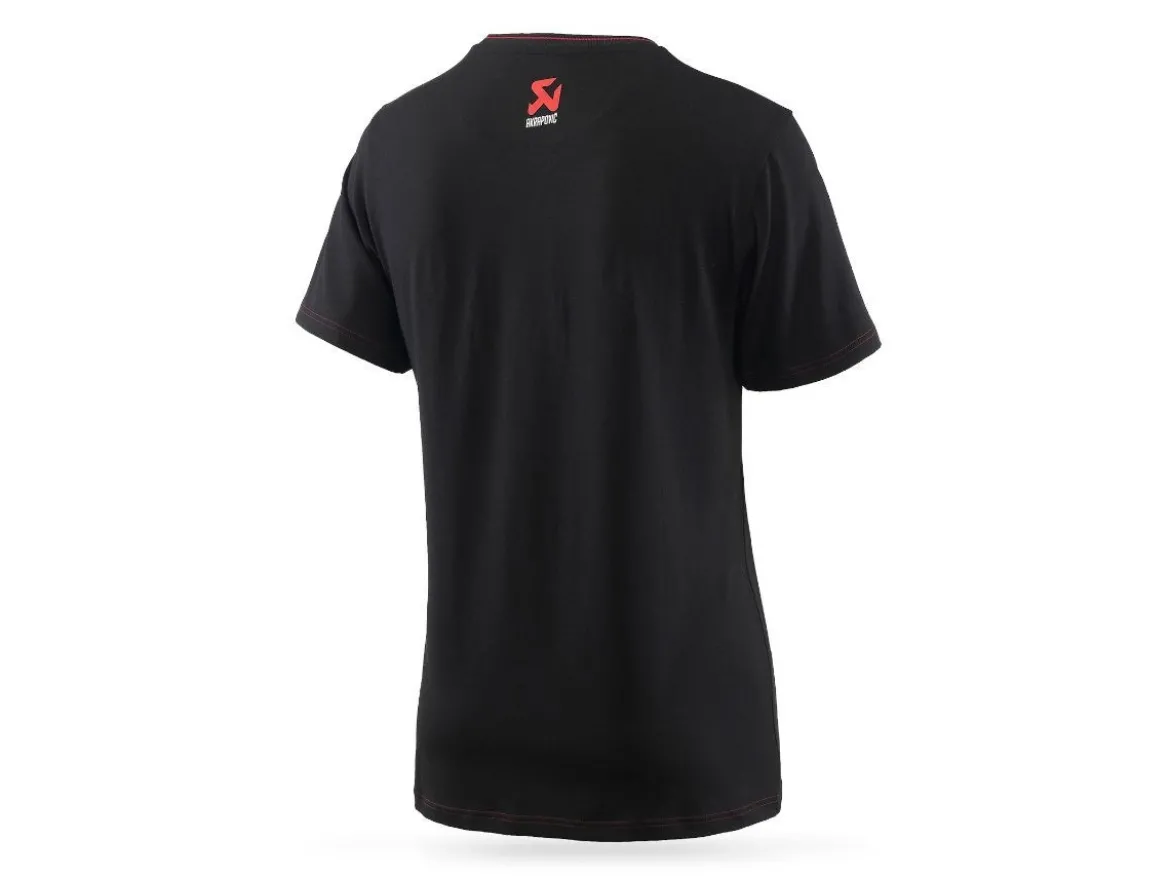 T-SHIRT UOMO NERA UFFICIALE AKRAPOVIC LINEA CORPO