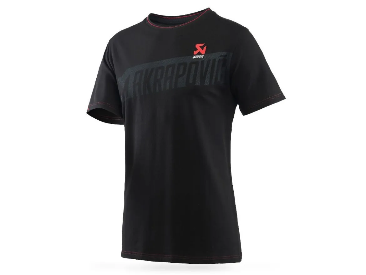 T-SHIRT UOMO NERA UFFICIALE AKRAPOVIC LINEA CORPO