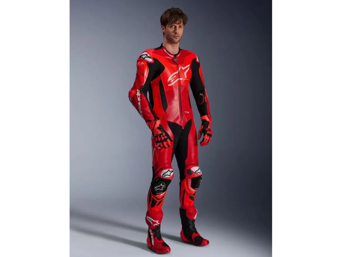 TUTA IN PELLE GP PLUS V4 SPRINT - 1 PEZZO ALPINESTARS