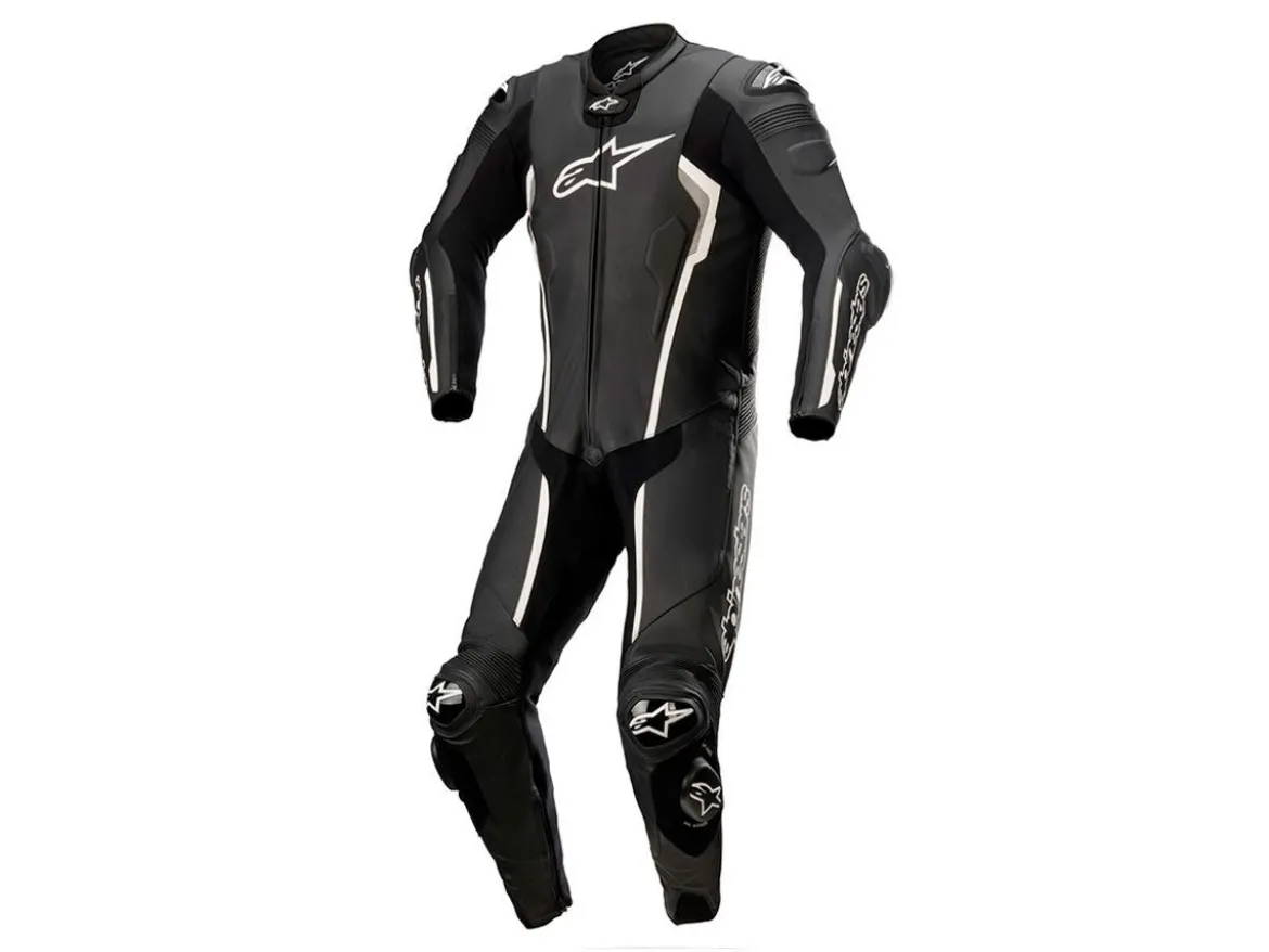 TUTA PELLE INTERA MISSILE V2 ALPINESTARS NERO / BIANCO